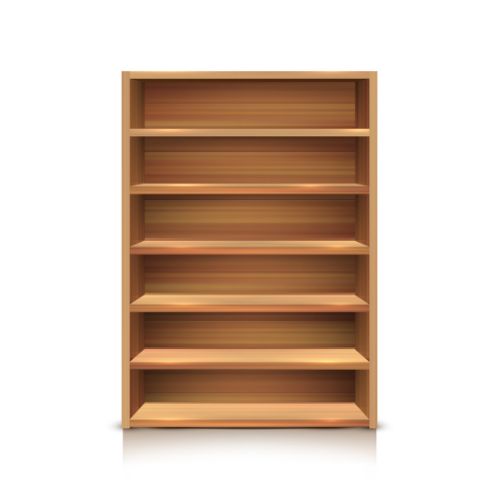 TaylorFam Walnut Finish Bookshelf