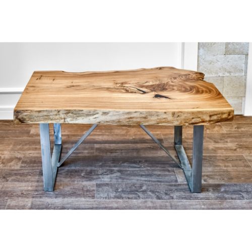 TaylorFam Hardwood Rectangle Coffee Table